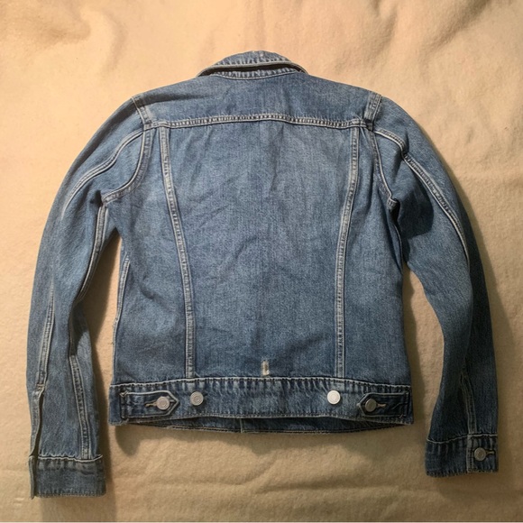 Lucky Brand distressed “Tomboy Trucker” jacket xs - Picture 2 of 6